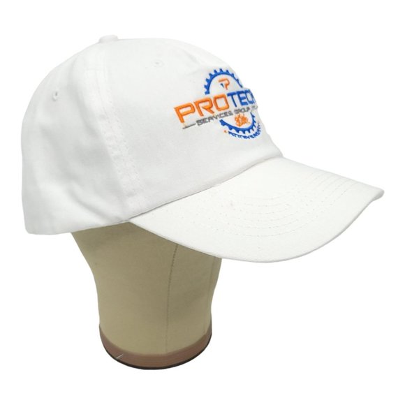 Hit Wear ProTech Services Group Strapback Cap Trucker Hat 30th Anniversary White - Picture 2 of 12